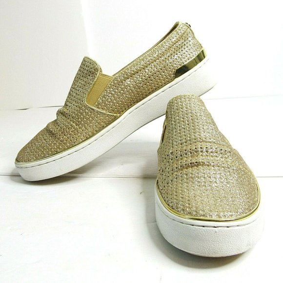 Michael Kors Shoes - MICHAEL by MICHAEL KORS Gold Mesh  Deck/Shoes 6.5
